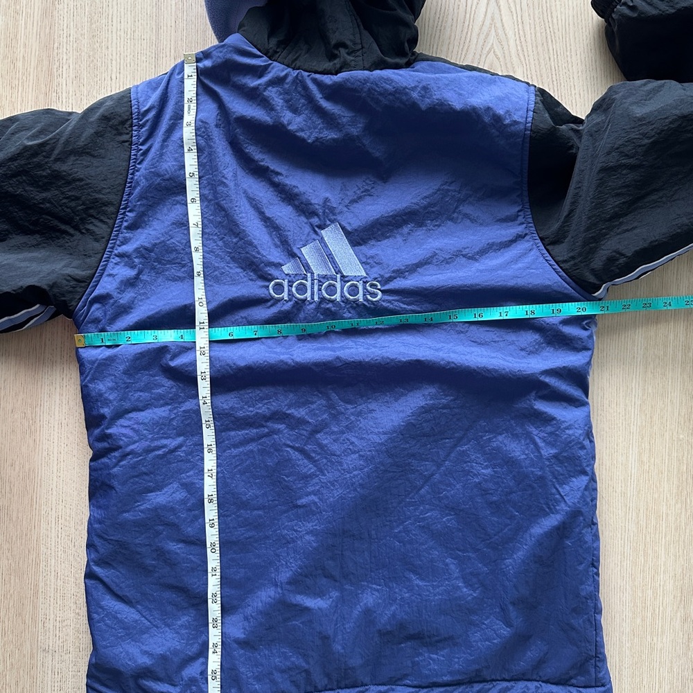 VTG Adidas Winter Puffer Jacket Women’s XL Fleece Lined Hooded Coat - Picture 2 of 7